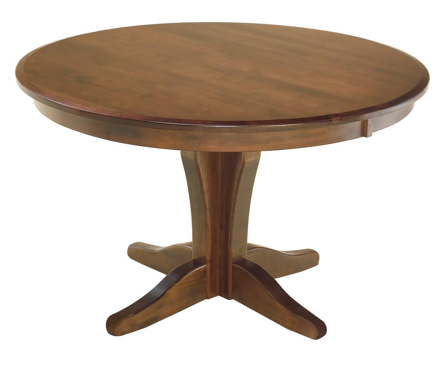 Wayside Custom Furniture Kountry Knob Vintage Single Pedestal Table